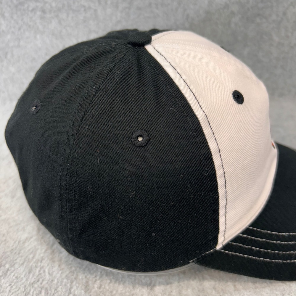 Oklahoma State Pistol Pete Mens Black White Hat Go Pokes Adjustable OSFM - Picture 6 of 12